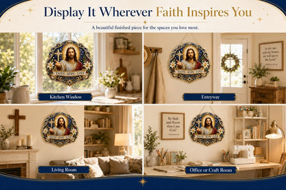 ✝️✨Jesus Diamond Art Hanging Ornament Kit