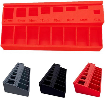 M3 Screw Organizer – Precision Bolt Sorter Tray with 7 Measuring Slots