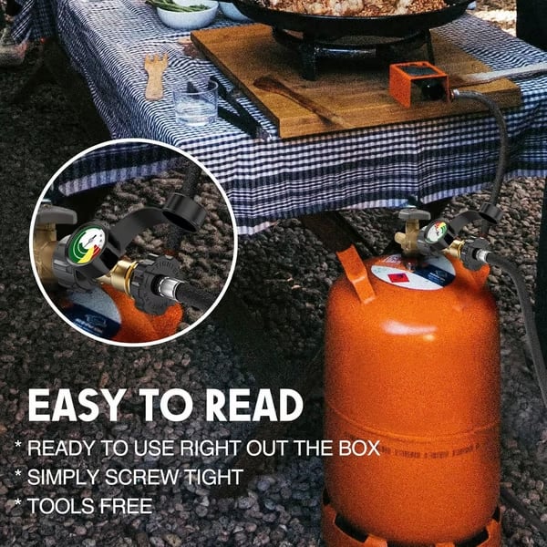 2026 New Universal Propane Tank Gauge – Easy-Read Fuel Level Indicator for 5-40 lb LP Tanks