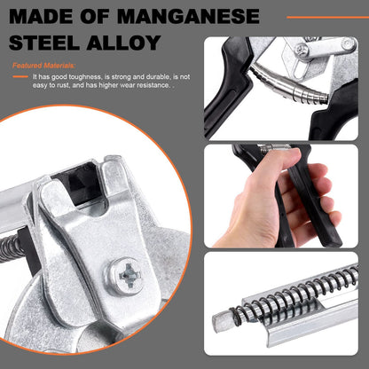 M Type Hog Ring Pliers Kit – Semi-Automatic Spring-Loaded High-Efficiency Cage & Fence Repair Tool