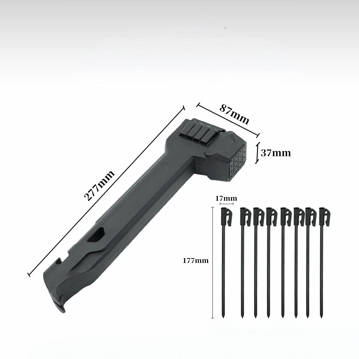 🔨🏕️Multifunctional Camping Hammer & Tent Stake Puller✨