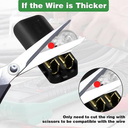 Fast-Fit 2-Pin Double-Wire Plug-in Connectors