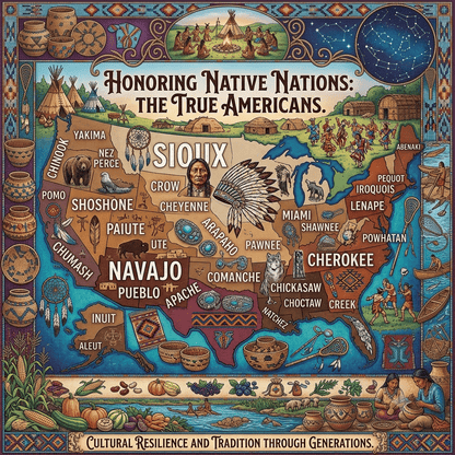 🧩Honoring Native Nations: The True Americans Jigsaw Puzzle
