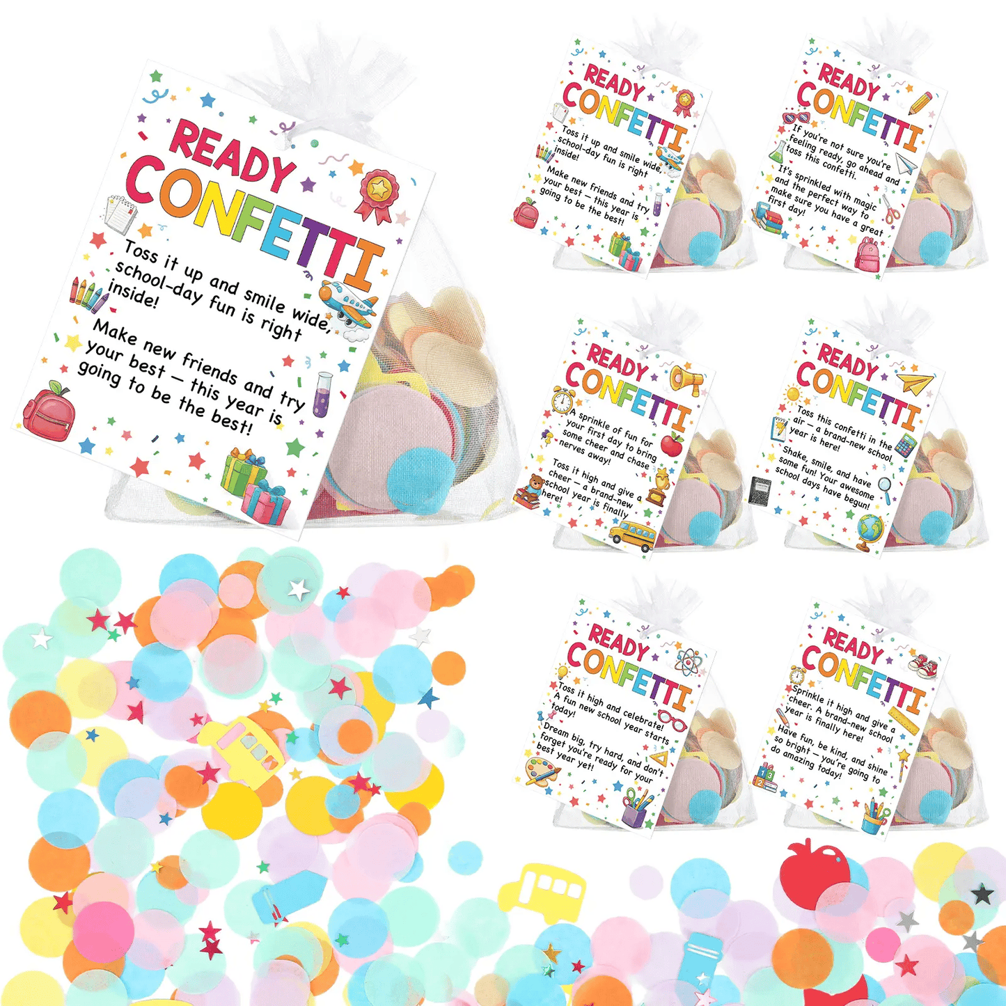 🎉School Day Joy Confetti Favor Set🎓