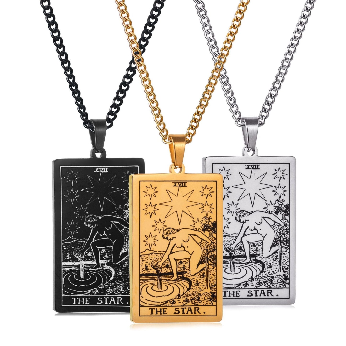 🔮 Mystical Tarot Card Pendant Necklace