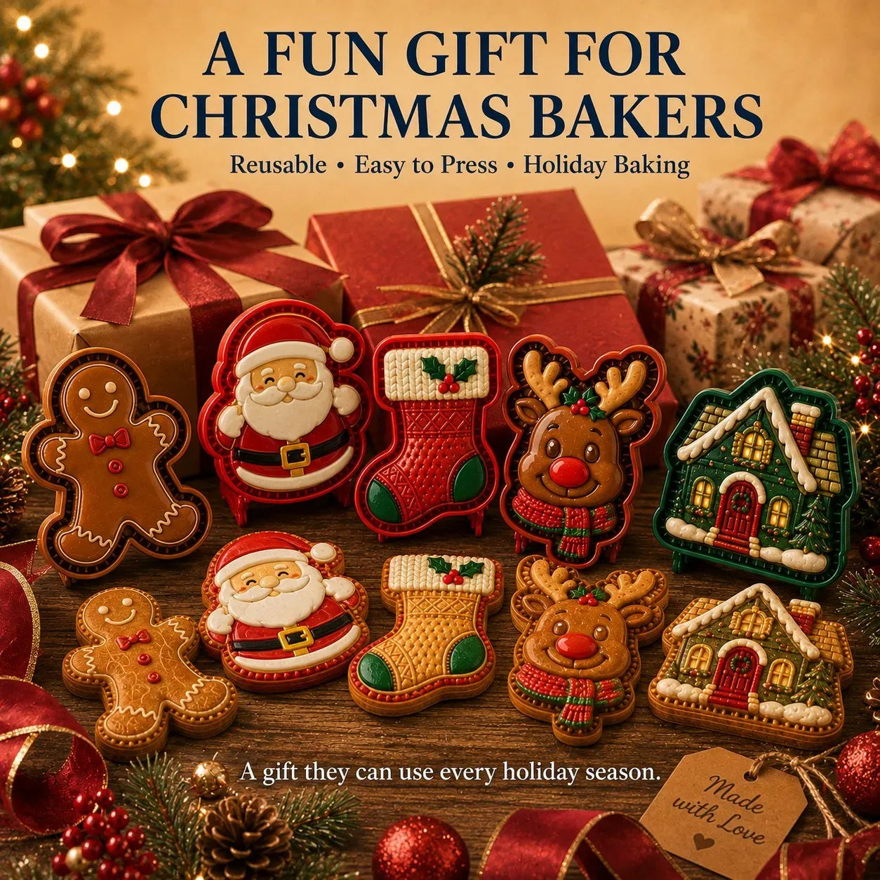 🎄 Christmas Mini Pie Mold Collection