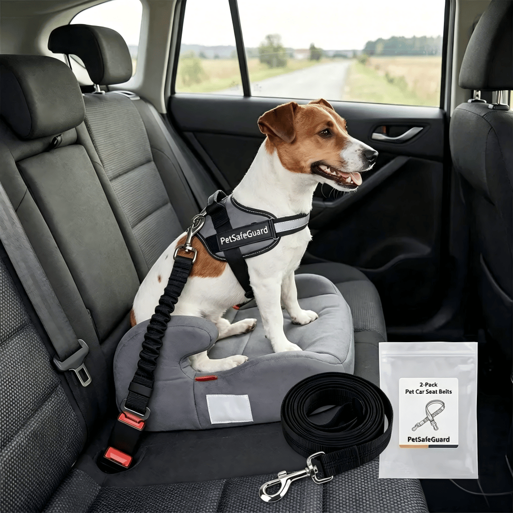 2-Pack Pet Dog & Cat Seat Belts for Cars