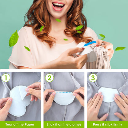 100PCS Disposable Underarm Sweat Pads