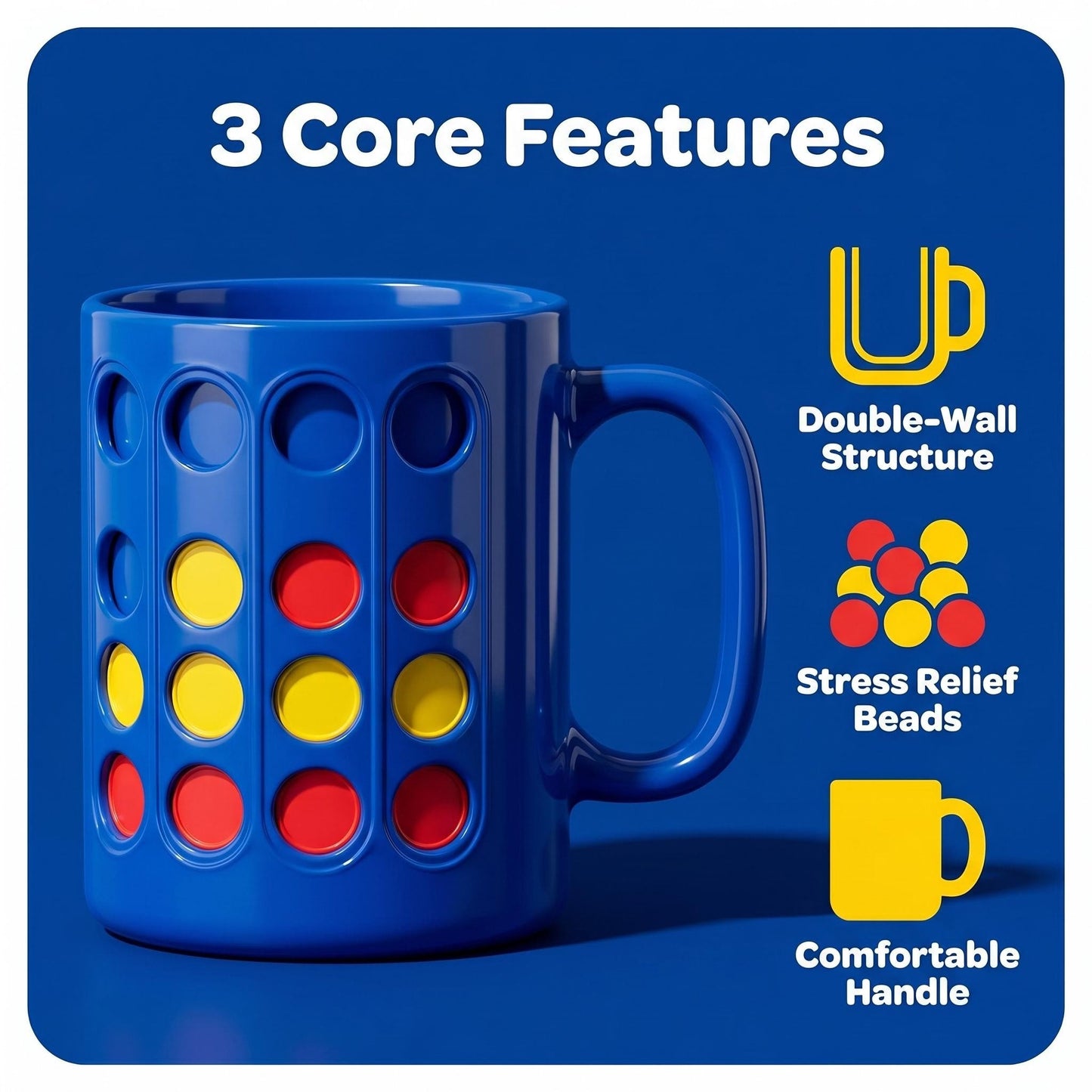 🎮 Connect 4 Double-Walled Mug