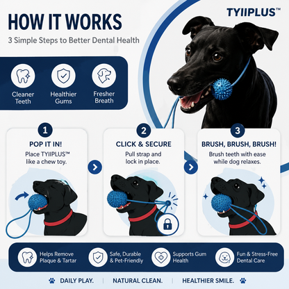 TYIIPLUS™ Dog Dental Cleaning Chew Toy