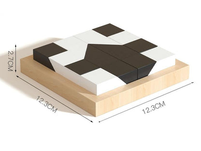 🧠 Hidden Blocks Brain Builder – 3D STEM Puzzle for Logic & Problem-Solving Skills, Educational Wooden Building Toy for All Ages
