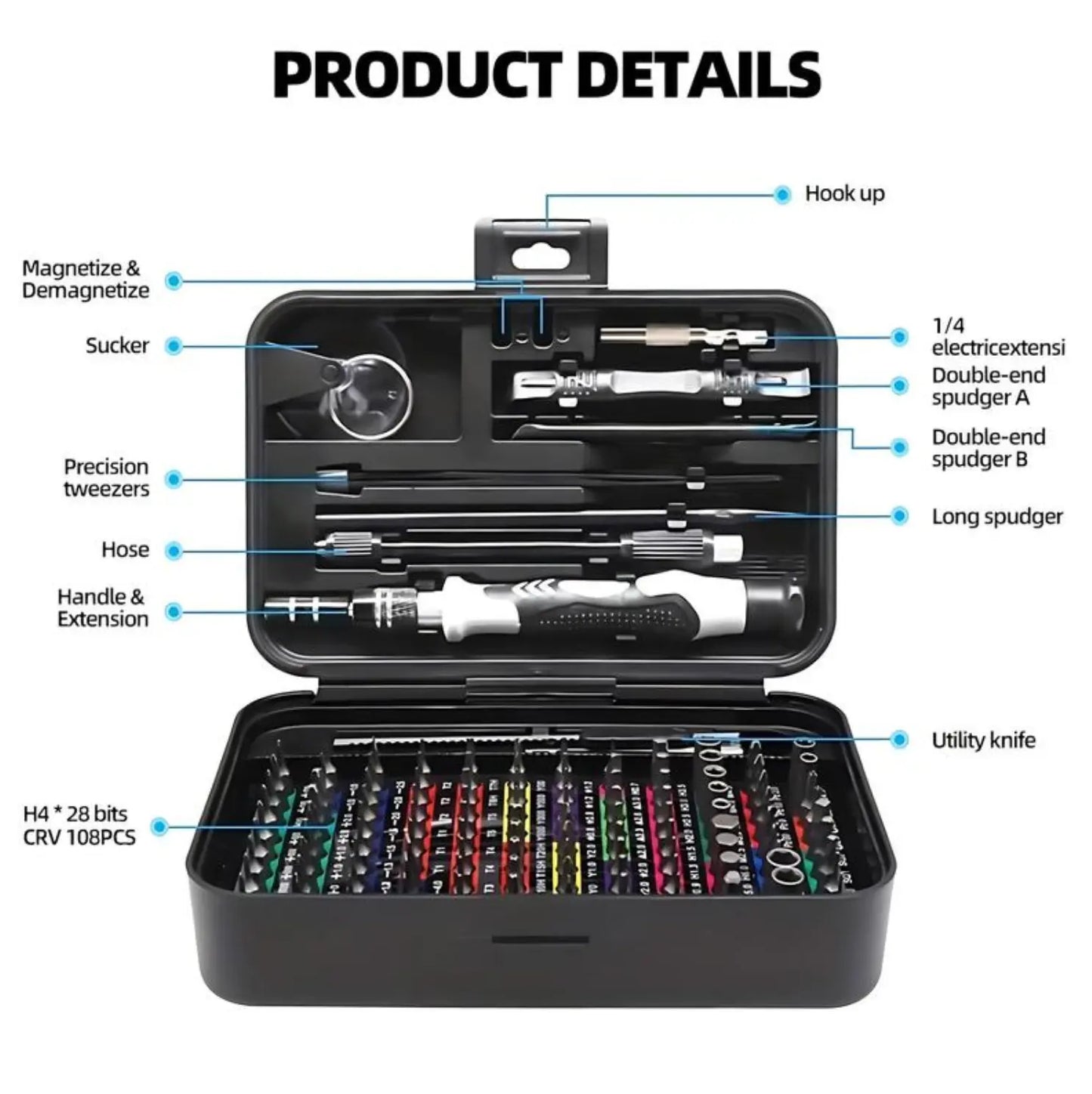 🛠️ 132-in-1 Precision Screwdriver Tool Kit