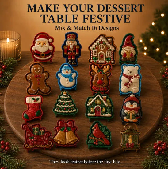 🎄 Christmas Mini Pie Mold Collection