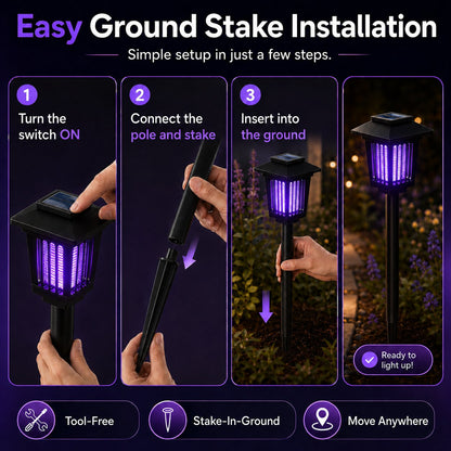 Solar Mosquito Zapper Path Light
