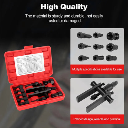 10PCS Blind Hole Bearing Puller Kit – Motorcycle Wheel Inner Bearing Removal Tool Set (0.31"–0.98")