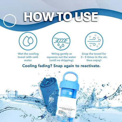TYIIPLUS™ Instant Cooling Towel – Quick Dry Sports Towel for Gym, Travel & Outdoor Activities