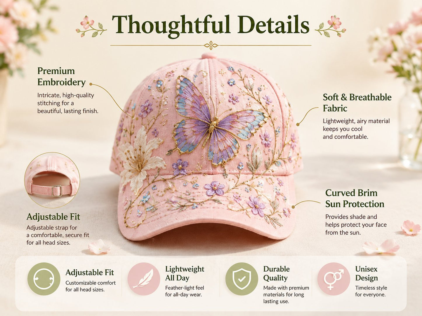 🌸🌿 Tyiiplus™ Garden Morning Cap