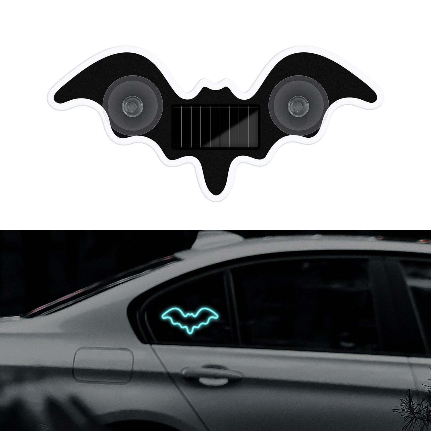 🦇Solar-Powered Bat Night Car Light