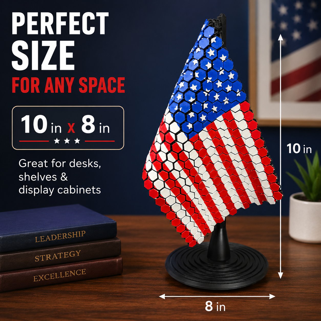 🇺🇸 Flag Chain Mail Patriotic Desk Decor