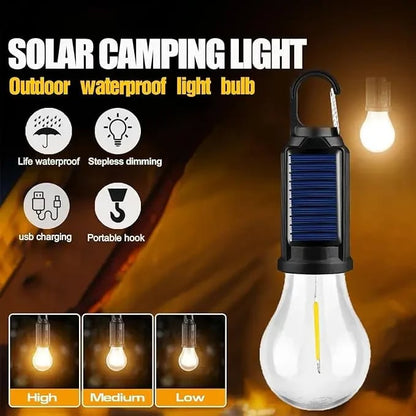 💡Rechargeable Solar LED Light Bulbs with Waterproof Clip Hook💡
