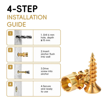 🔩 6×14mm Door Hinge Thread Repair Screws