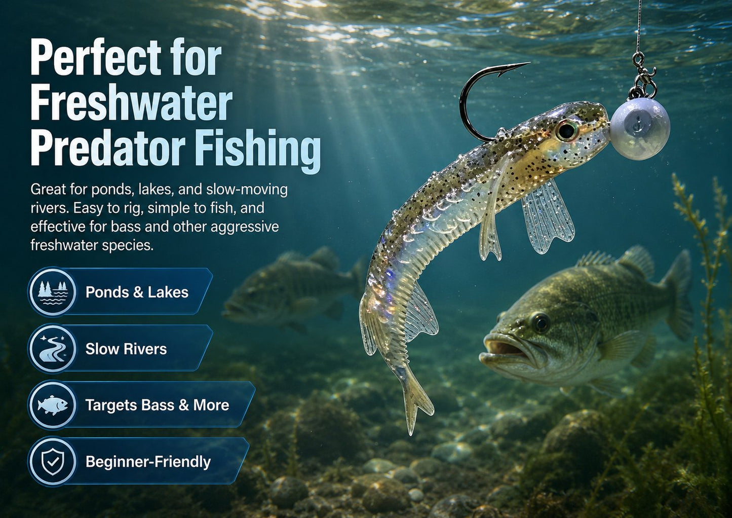 🐟️Realistic transparent fishing lure🎣