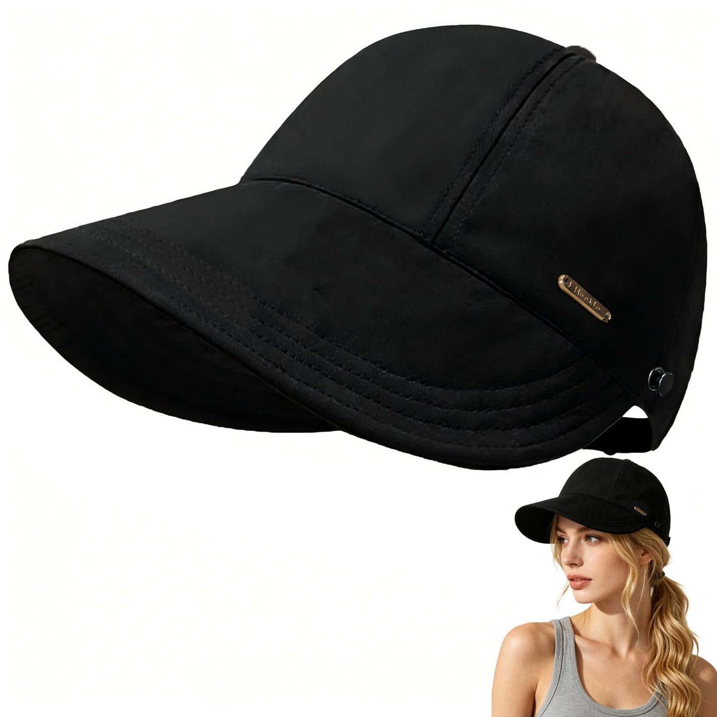 Women's Wide Brim Sun Visor Hat