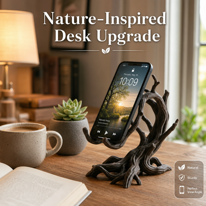 Tree Branch Phone Stand