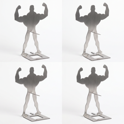 Funny BBQ Stand Muscle Man Hot Dog Holder