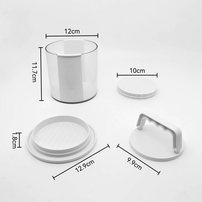 Food Grade Burger Press Patty Maker, Manual Kitchen Tool for BBQ