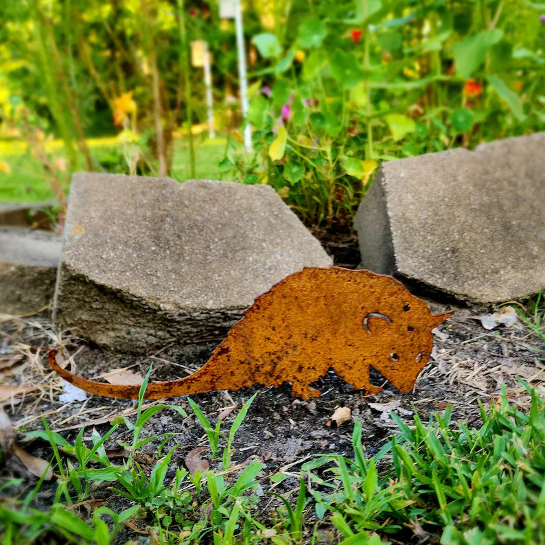 Handmade Metal Garden Art - Rusted Garden Decor
