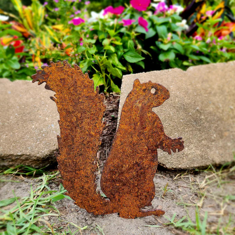 Handmade Metal Garden Art - Rusted Garden Decor