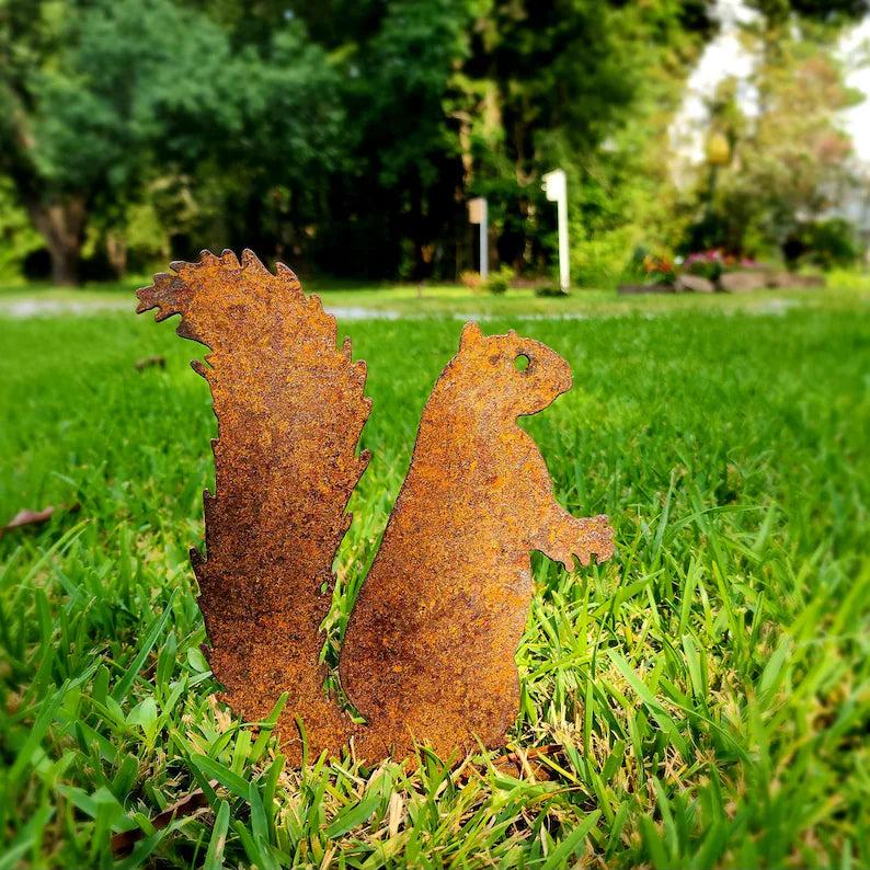 Handmade Metal Garden Art - Rusted Garden Decor