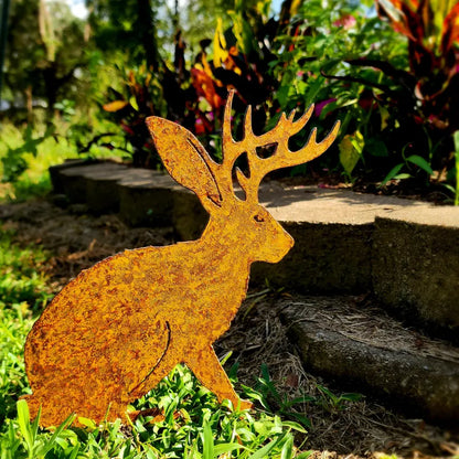 Handmade Metal Garden Art - Rusted Garden Decor