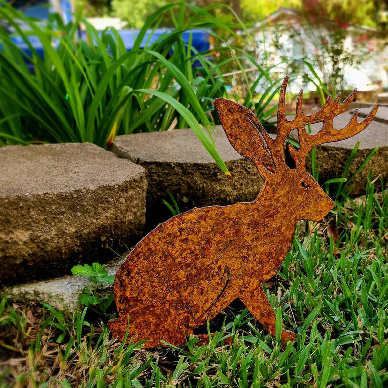 Handmade Metal Garden Art - Rusted Garden Decor