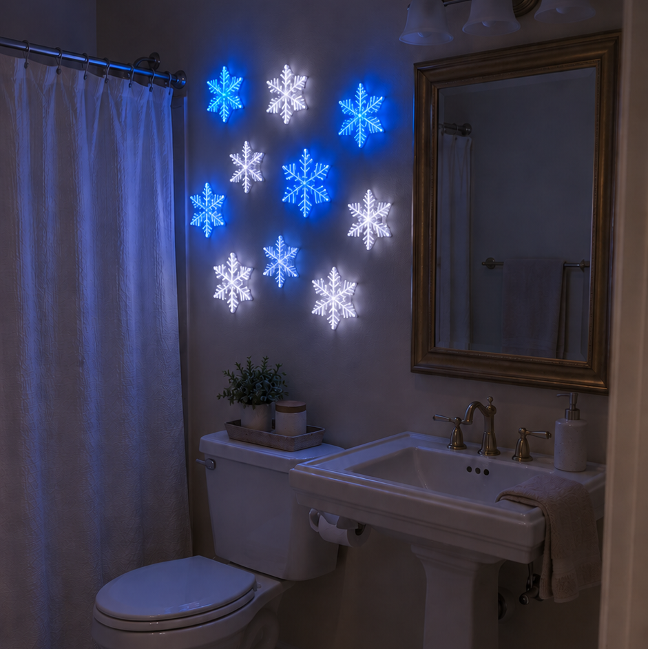 ❄️TYIIFIND LED Snowflake Wall Light Set (12 Pcs)