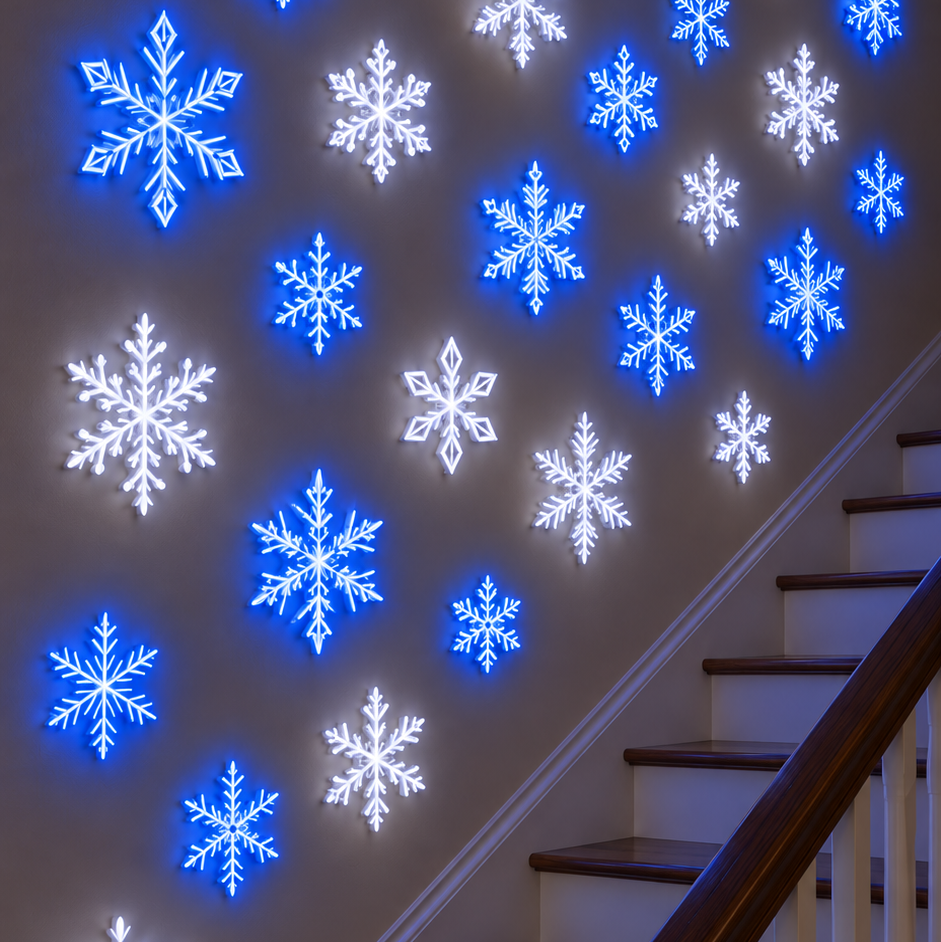 ❄️TYIIFIND LED Snowflake Wall Light Set (12 Pcs)