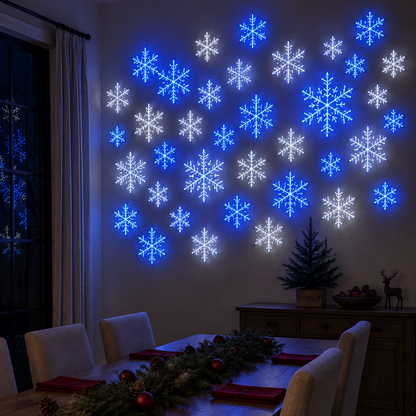 ❄️TYIIFIND LED Snowflake Wall Light Set (12 Pcs)