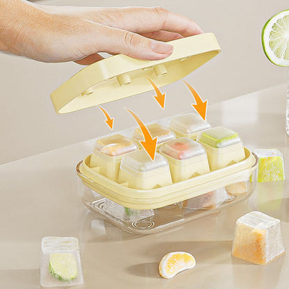Mini Ice Cube Tray with Easy Release Lid