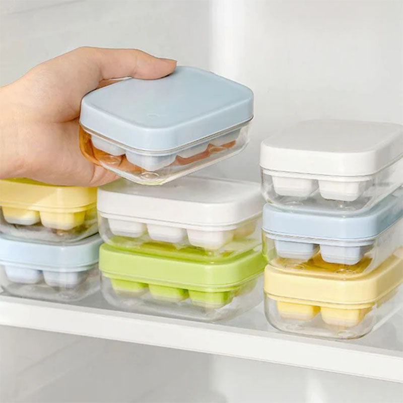 Mini Ice Cube Tray with Easy Release Lid