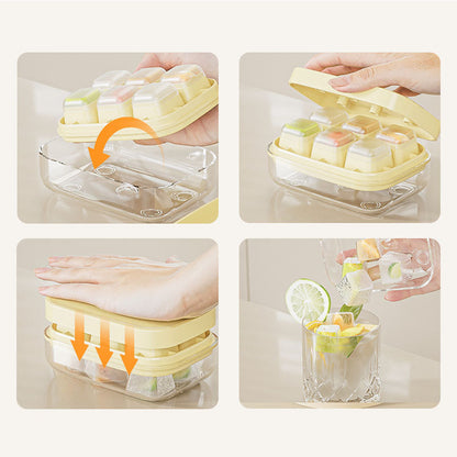 Mini Ice Cube Tray with Easy Release Lid