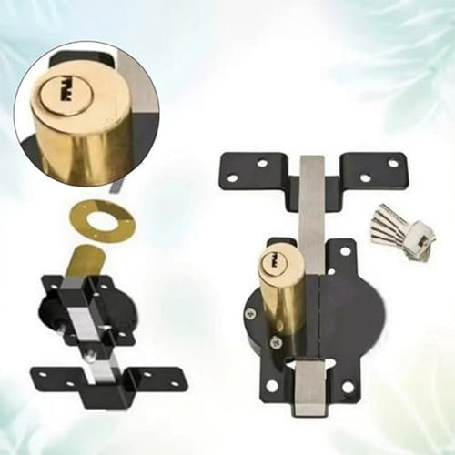 Long Throw Gate Lock with 5 Keys
