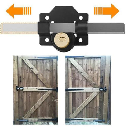 Long Throw Gate Lock with 5 Keys