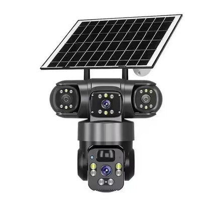6K 12MP Outdoor Wi-Fi Security Camera | 10x Zoom, 3 Lenses, 360° PTZ | IP66 Waterproof, Color Night Vision, Two-Way Audio, Motion Tracking