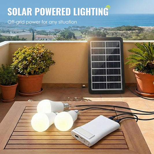 TYIIPLUS™ Solar Powered LED Lighting System with 3 Bulbs
