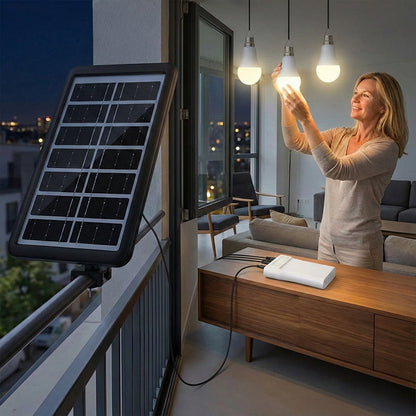 TYIIPLUS™ Solar Powered LED Lighting System with 3 Bulbs