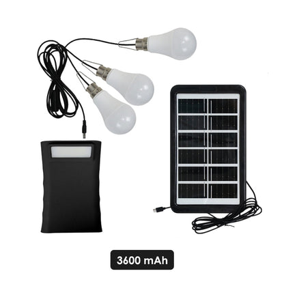 TYIIPLUS™ Solar Powered LED Lighting System with 3 Bulbs