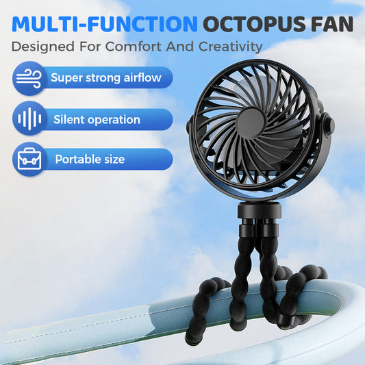 Mini Handheld Multi-Function Octopus Fan