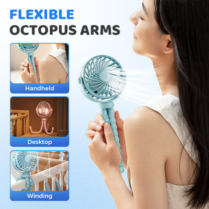Mini Handheld Multi-Function Octopus Fan