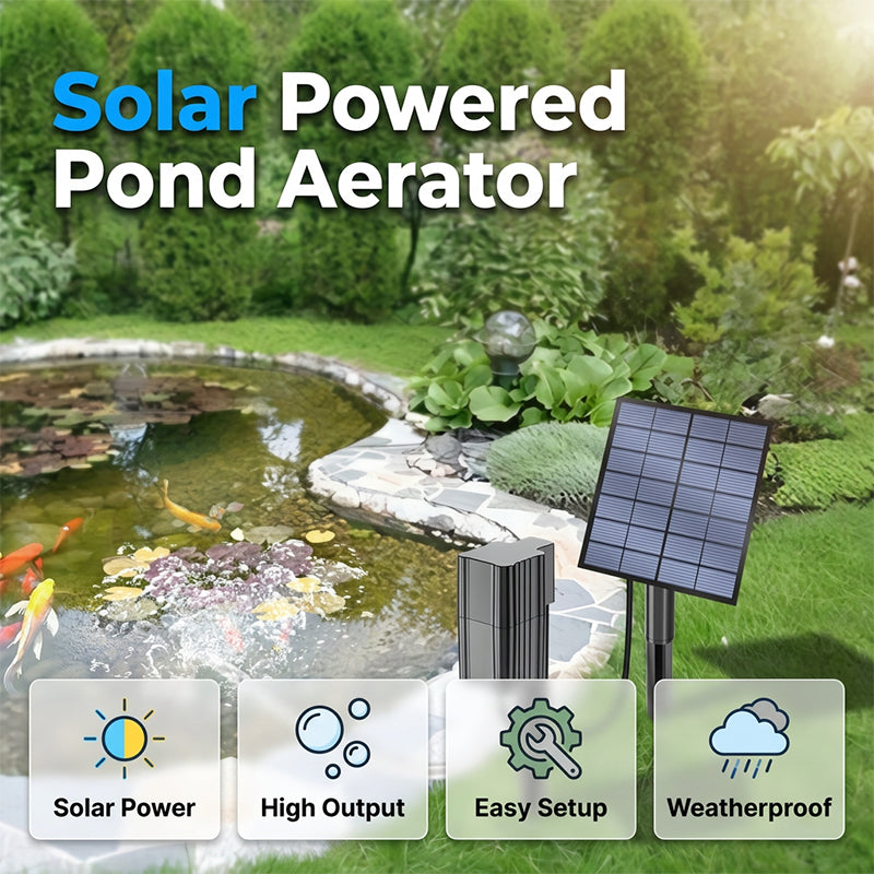TYIIPLUS™ Solar Pond Aerator with Air Pump